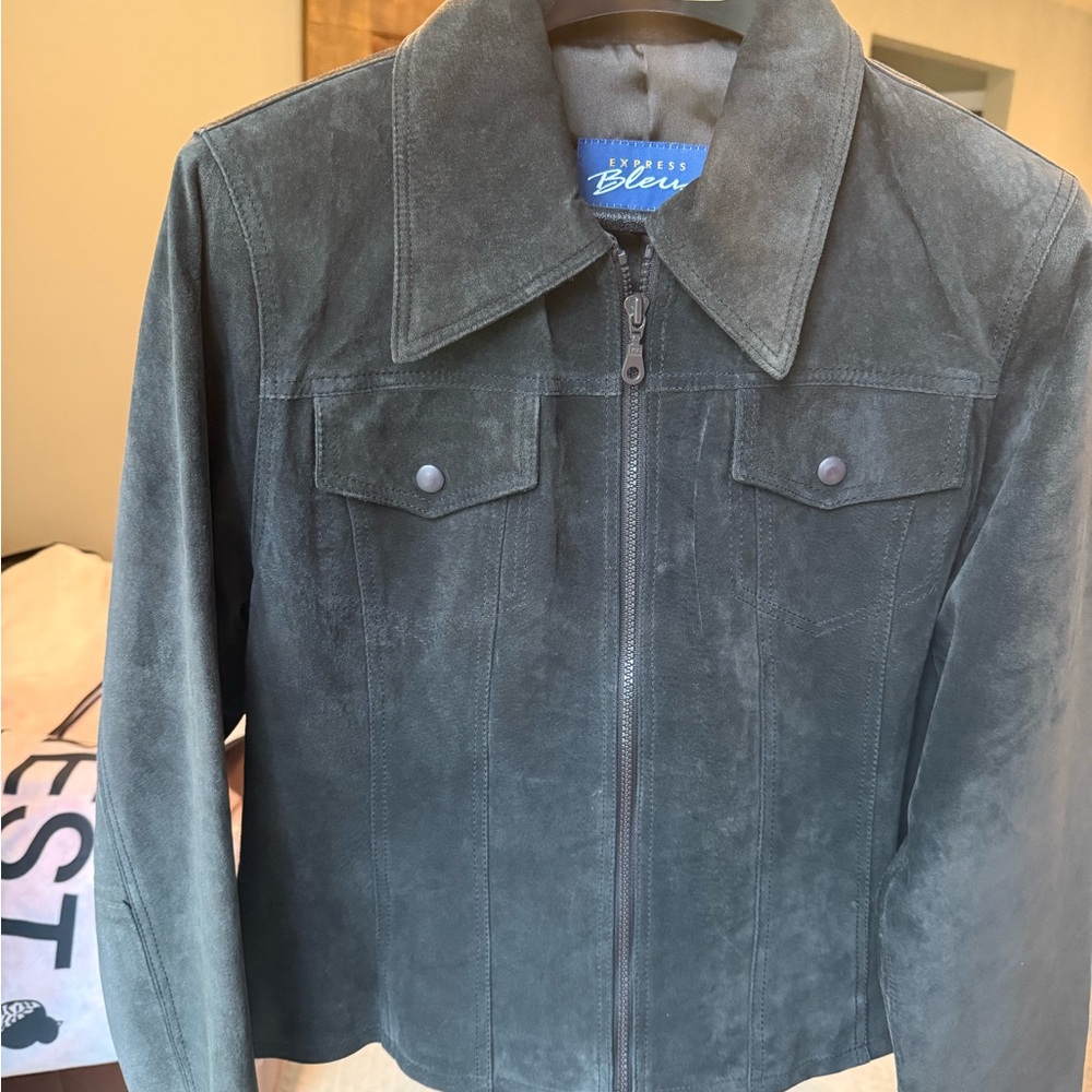 Express chocolate brown Suede Jacket Vintage